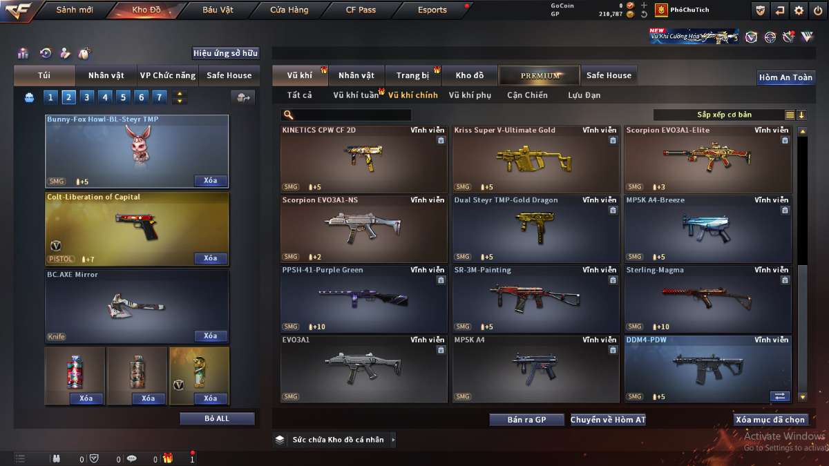 shop acc cf uy tin gia re